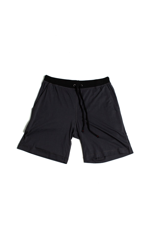 Men's short in ink peruvian pima cotton 