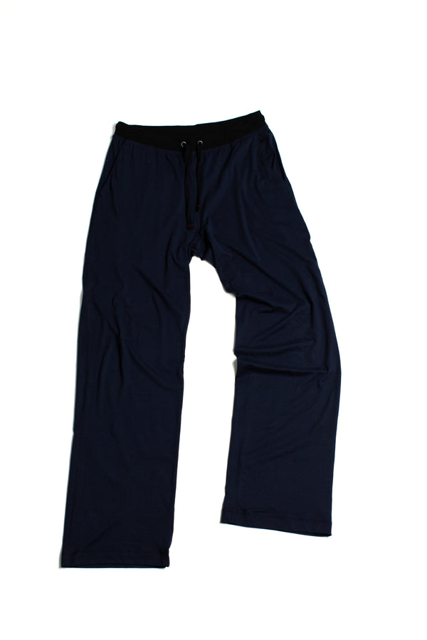 Men's pant in midnight blue peruvian pima cotton 