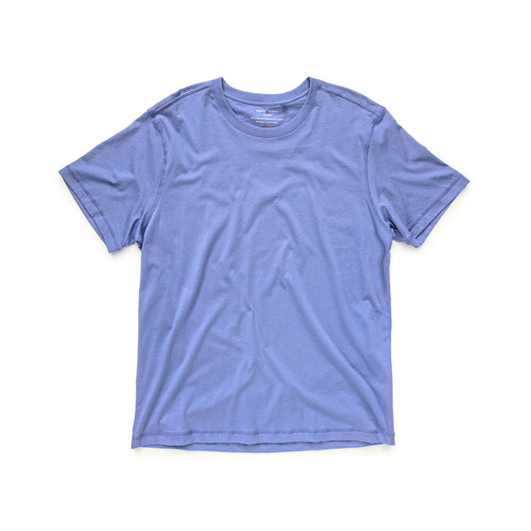 Men's shirt in cobalt blue peruvian pima cotton