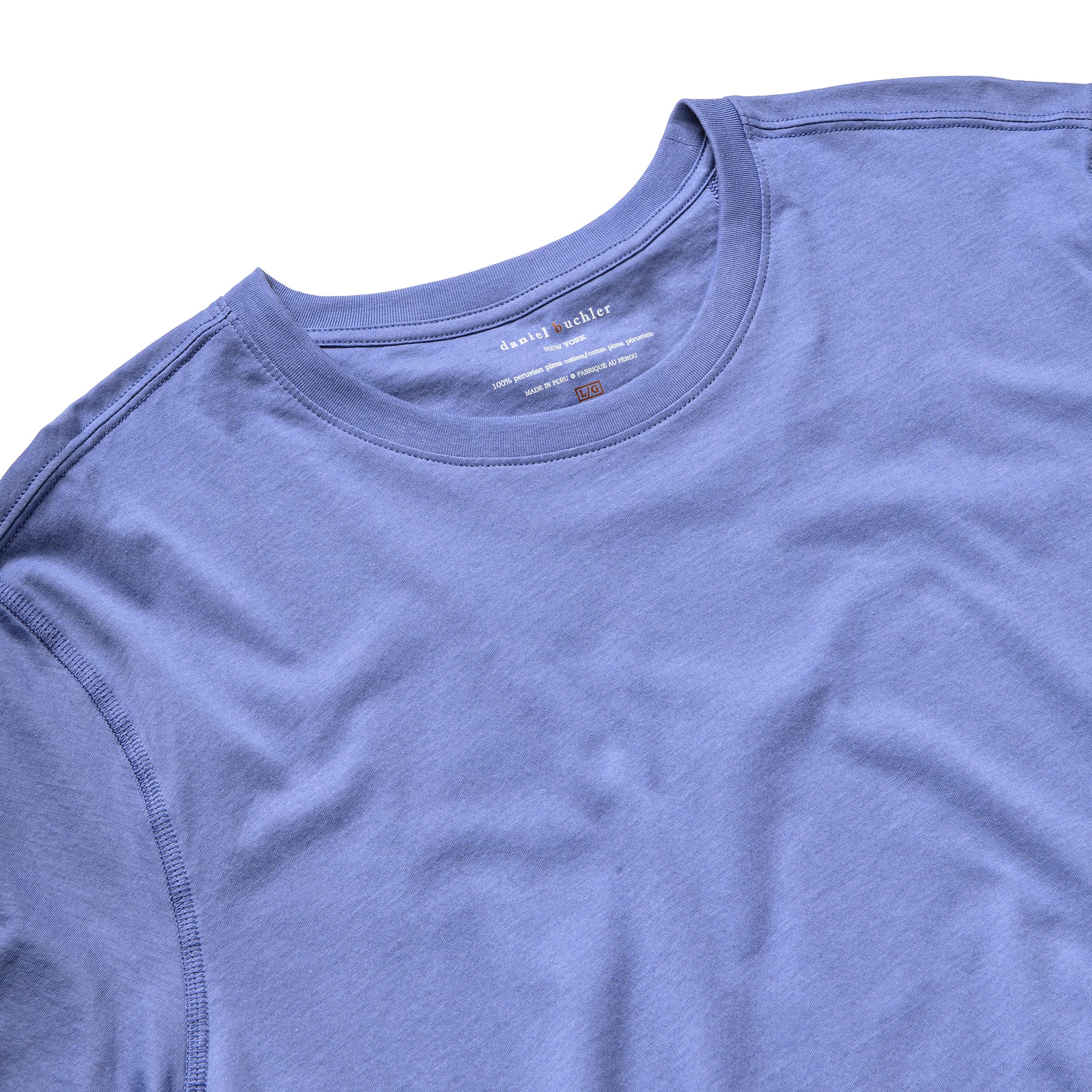 100% Peruvian Pima Cotton Cobalt T-shirt