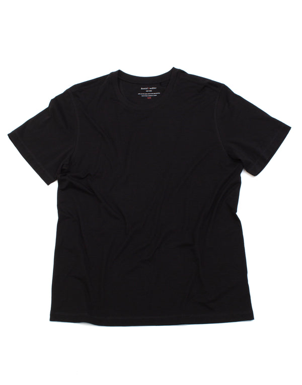Men's shirt in black peruvian pima cotton 